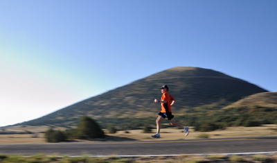 Capulin Volcano, runner, Capulin Volcano Run