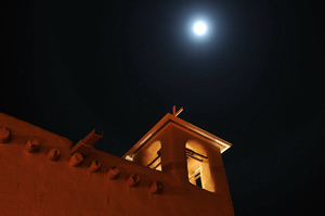 Ranchos de Taos Church, Night