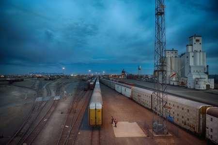 Train yard, Clovis NM