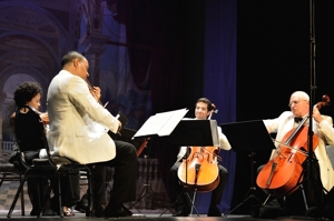 Harlem Quartet with Fred Sherry, Shuler Theater 2013