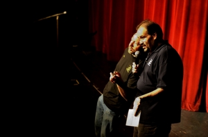 Sean Green & Robi Gonzales emcee Lip Sync 2013 at Shuler Theater