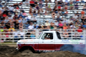 Joey Martinez in Devil's Taxi, Raton Mud Bog racing 2013