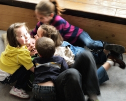 Kids Wrestling by Tim Keller