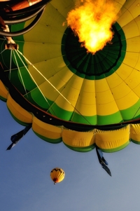 Green Hornet hot-air balloon over Raton, NM