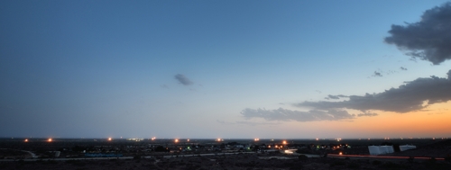 Maljamar, NM - Oilfields at Evening