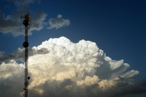 Thunderhead between Maljamar and Hobbs, NM