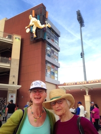 Christina & Helen Boyce at Isotopes Park, 2014