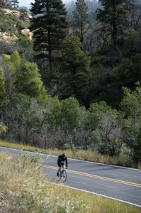 Robert McIvor racing down Sugarite Canyon