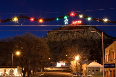 Raton Sign on Goat Hill, Christmas Eve 2015