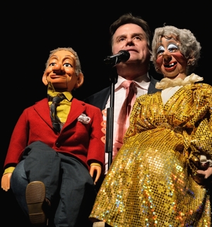 Ventriloquist Todd Oliver with Pops and Miss Lilly