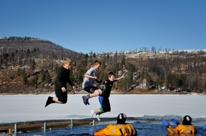 Polar Bear Plunge, Lake Maloya 2015