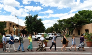 Polyphony Marimba on the Santa Fe Plaza by Tim Keller