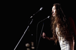 Esme Rodriguez Vaandrager at Poetry Rocks!, Shuler Theater, Raton NM April 2015