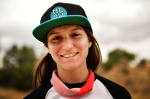 Krystal Esparza, Texas skateboarder at Trinidad Skatepark, Colorado, October 2015 by Tim Keller