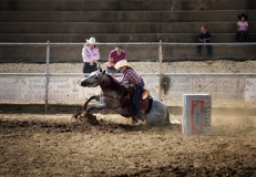 Samantha Stringer, barrel race, 105th Trinidad Round-up Rodeo, Trinidad Colorado