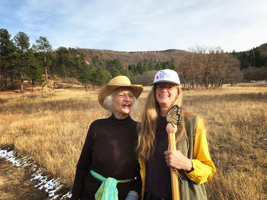 Helen Boyce and Christina Boyce, mother-daughter hike, Sugarite Canyon