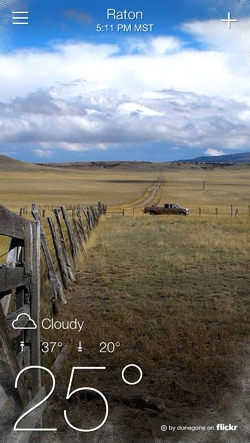 Yahoo Weather uses Tim Keller Photography