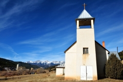 Catholic church on Highway of Legends, Colorado