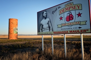 Jack Dempsey billboard, San Luis Valley, Colorado 2016