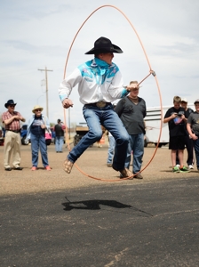 Brice Chapman, trick roper at National Folk Festival, Tim Keller Photography