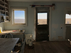 Abandoned one-room house on Bartlett Mesa