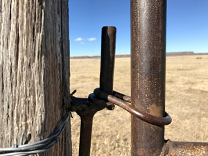 Gate Latch, Bartlett Mesa north of Raton, NM