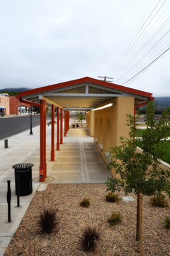 Multi-modal center at depot on historic First Street, downtown Raton, New Mexico, by Tim Keller