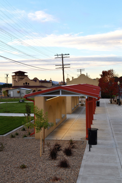 Multi-modal center at depot on historic First Street, downtown Raton, New Mexico, by Tim Keller