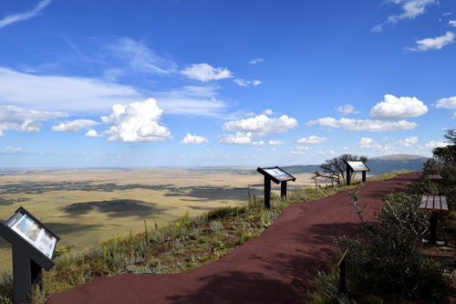 Capulin Volcano lookout, east view, by Tim Keller