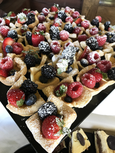 Berry tarts at Vermejo Park Ranch