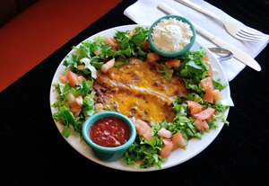 All Seasons Restaurant enchilada plate