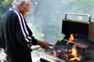 Jack Keller, Pacific Palisades CA - grill master