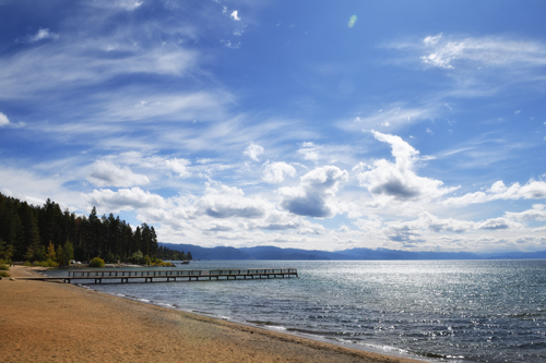 Lake Tahoe shore from Kings Beach