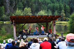 Michael Martin Murphey in concert, 3M Chuckwagon Concert, Red River 2017 by Tim Keller