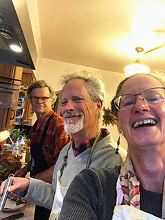 Christina Boyce, Peter Burg, and Tim Keller, Raton, Thanksgiving 2018