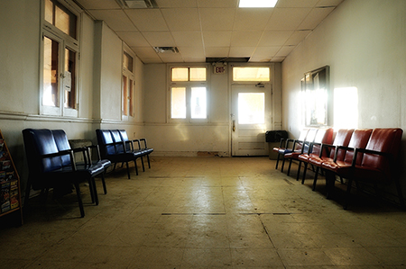 Amtrak depot at Raton, New Mexico, 2012