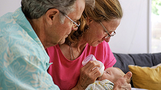 Joni & new grandparents Tim & Christina, Austin, June 2018