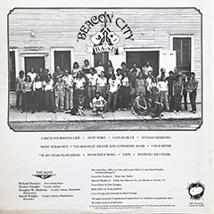 Beacon City Band - album back cover, 1981