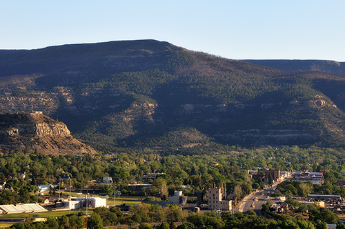 Raton, New Mexico, aerial photo from balloon by Tim Keller Photography