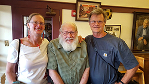 Christina Boyce, Bill Fegan, and Tim Kellef at Raton's Shuler Theater September 2015, photo by Tom Noe