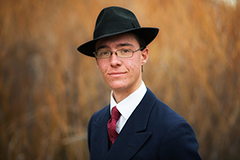 Cole Lewis portrait, Brown Ranch, Folsom NM, 2018