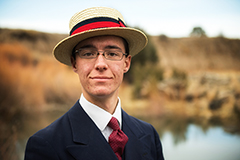 Cole Lewis portrait, Brown Ranch, Folsom NM, 2018