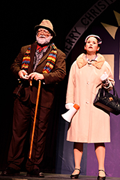 Jillian Trice Solano and her father Rick Trice in Miracle on 34th Street, Shuler Theater