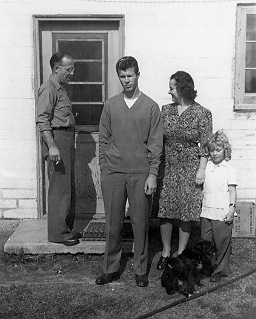 The Valley, 1945 - The Keller Family - George, Jack, Eleanor, Georgia The Keller Family, San Fernando Valley, 1944-45, George Herman Keller, Jack Keller, Eleanor Keller, Georgia Keller Garey