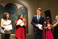 2019 New Mexico Poetry Out Loud champion Neil Katzman of Albuquerque's Bosque School.