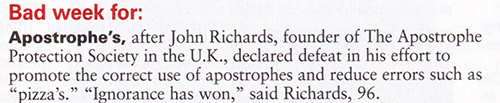 Apostrophes Apostrophes