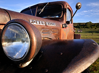 Power Wagon, vintage, rust, headlamp, Tim Keller