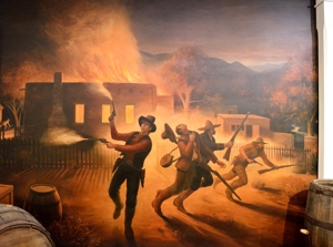 Peter Rogers 1984 painting of Lincoln's Big Killing
