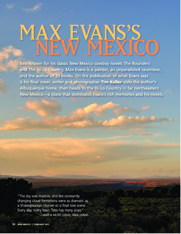 Max Evans - New Mexico Magazine