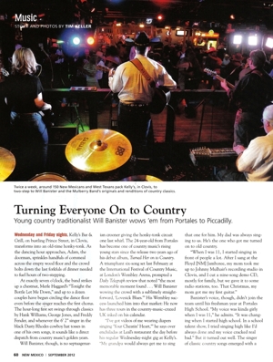 Will Banister, Turring Everyone On to Country - New Mexico Magazine, Sept 2012